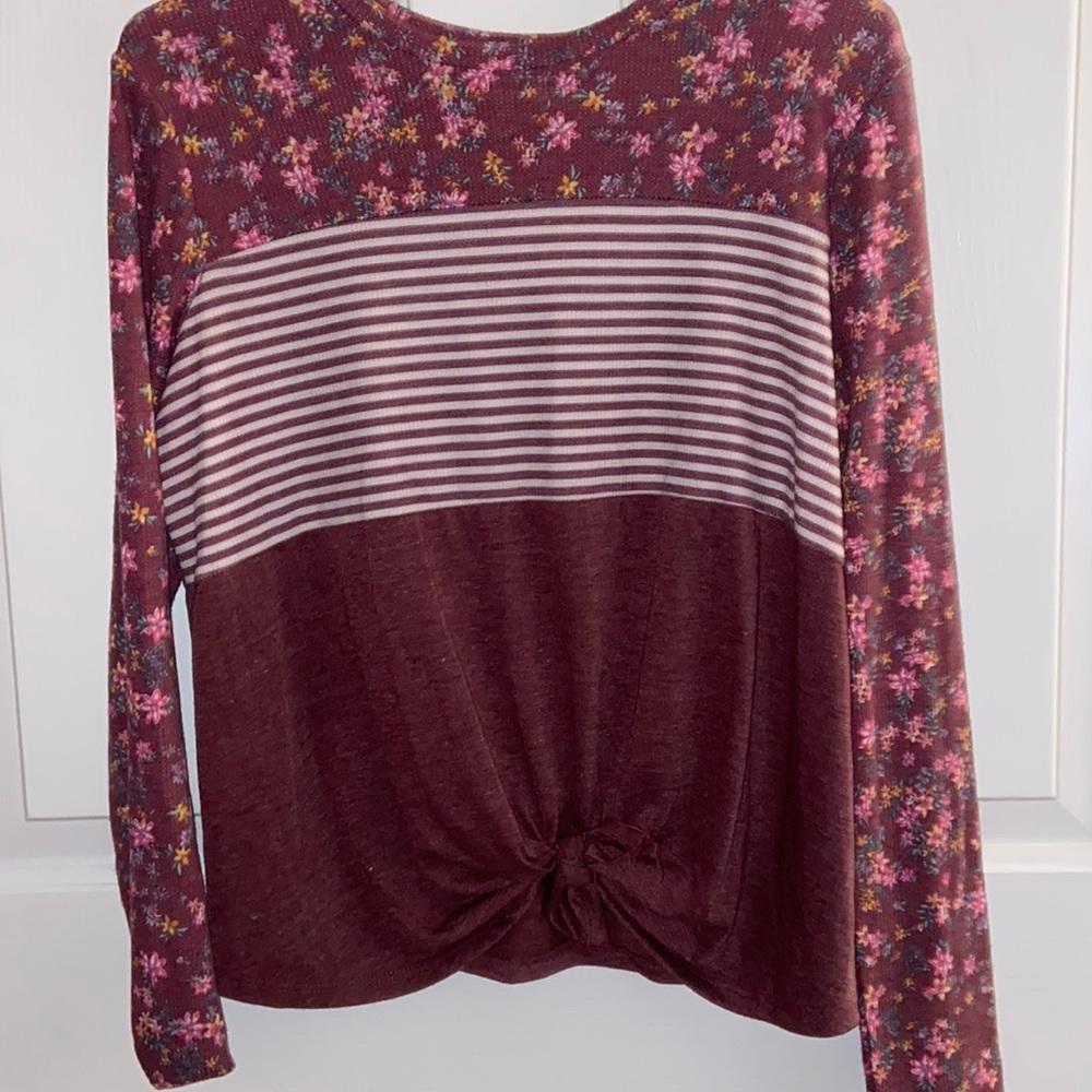Purple and Floral Belle du Jour Long Sleeve